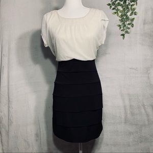 Sweet Storm | Black and White Mini Dress